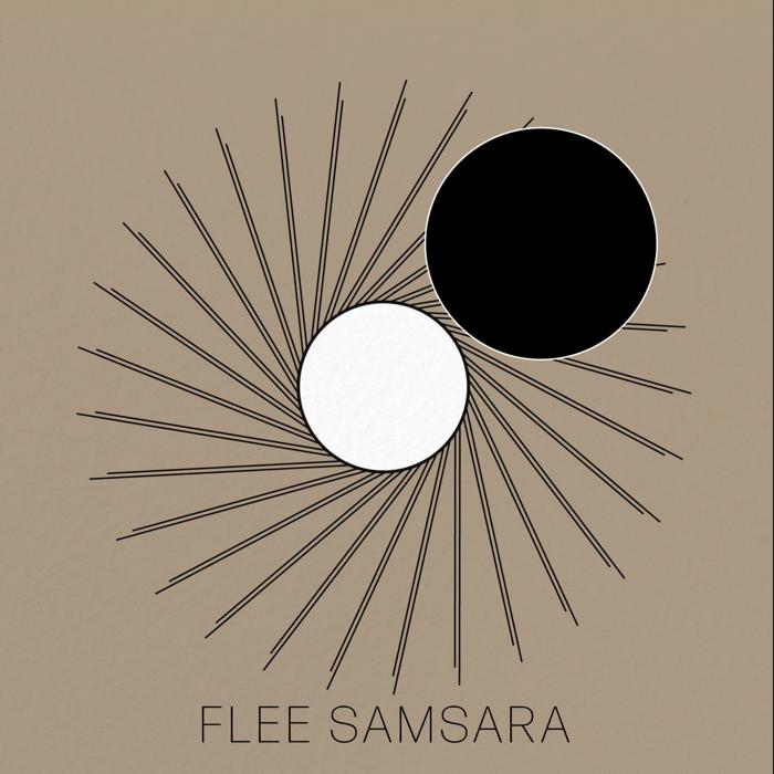 Flee Samsara logo on beige - Untitled design-7