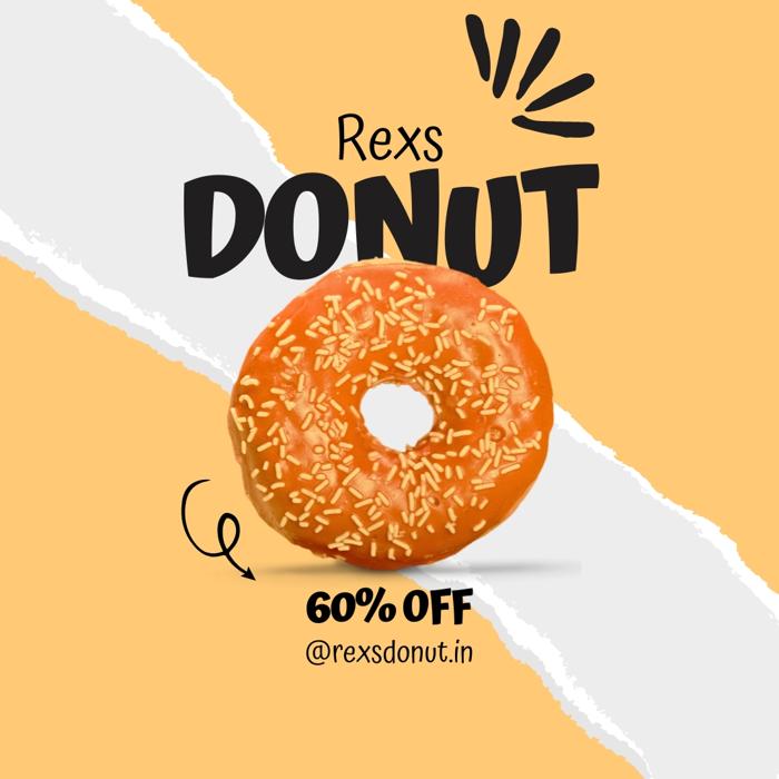 Donut shop poster design