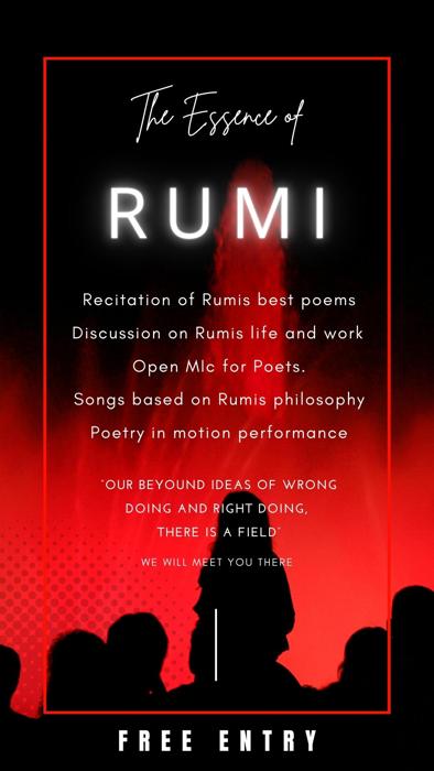 Rumi poster design - Rumi