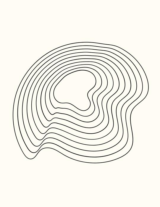 journal page - maze line art