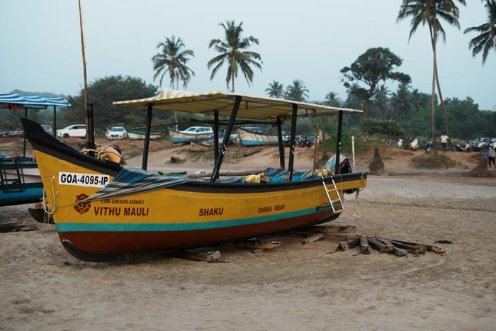 yellow fishing boat