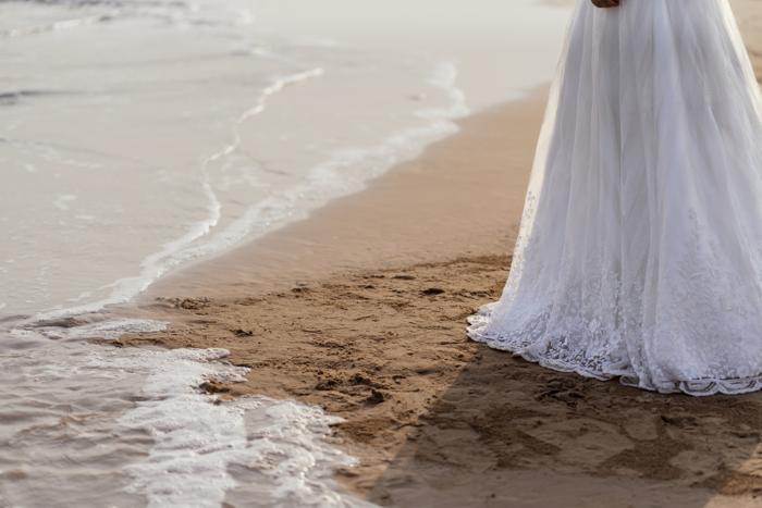 beach dress waves detail